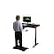 Uncaged Ergonomics Standing Desk, Black, Medium Density Fiberboard RUbbkMDF48 - alternate 3